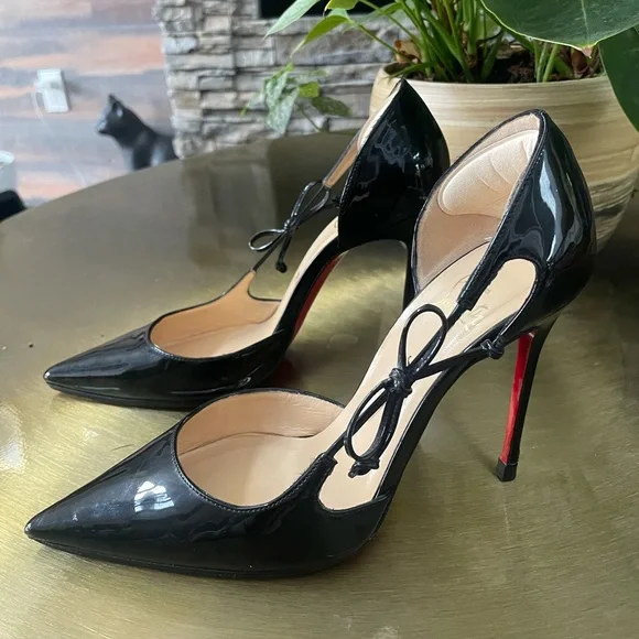Christian Louboutin Shoes Christian Louboutin 355 Black Patent Leather Pumps Poshmark